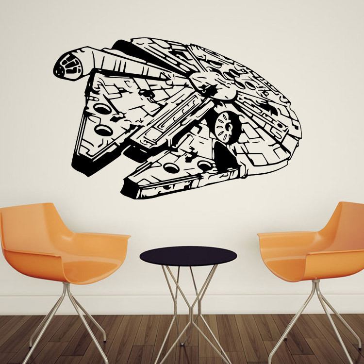新款直销w-25星球大战star war人物外贸创意墙贴客厅装修卧室装饰