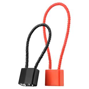 防盗钢丝锁绳锁自行车锁头加长冰箱锁扣软钢丝钢绳锁头盔锁钢缆锁