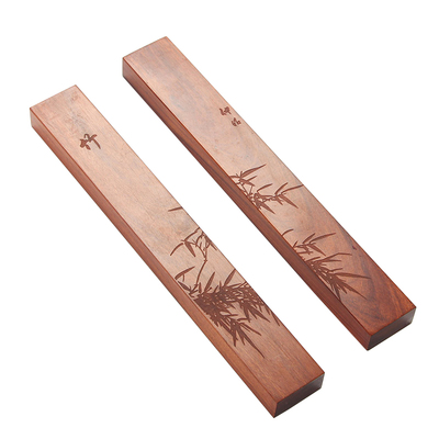 紫芳斋黄花梨实木镇纸金属黄铜