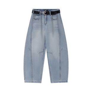 【熙薇SIVI】2025秋冬新款线条干版型巨好休闲牛仔裤H6028