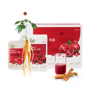 韩国正官庄6年根高丽参人参滋补品石榴浓缩液50ml*30包至26年4月