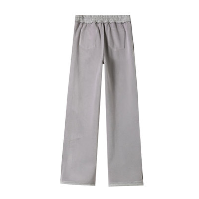 高腰加绒阔腿裤加厚加长不起球