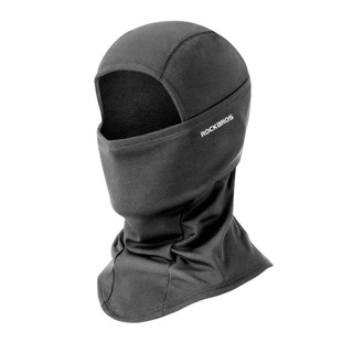 ROCKBROS男女同款滑雪服护脸面罩半包全包单板双板黑色防风头套