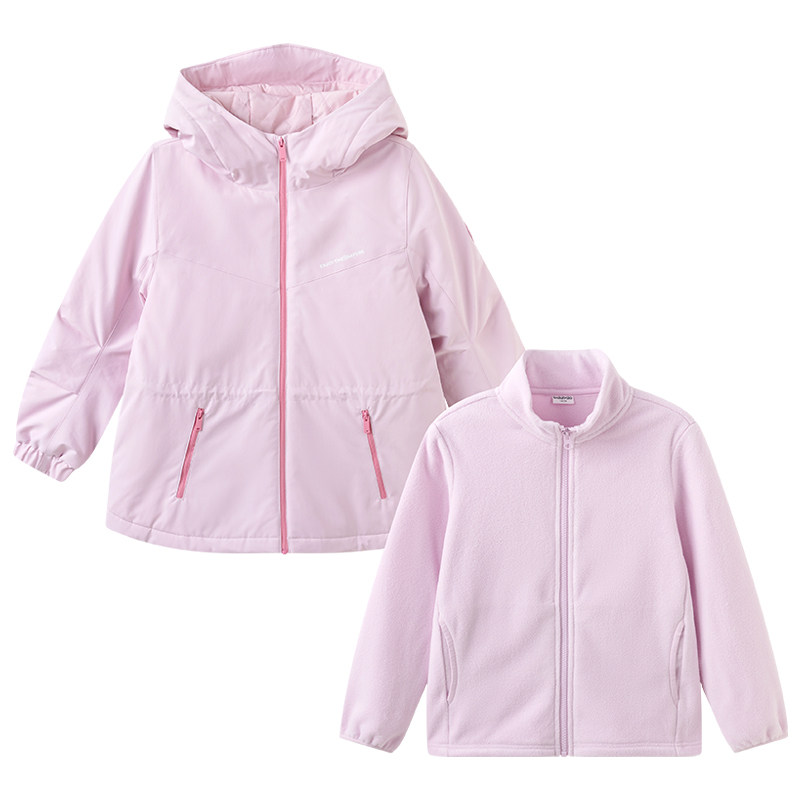 巴拉巴拉女童棉服大童三合一外套