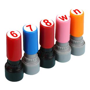 0到9小号数字光敏印章字母教师积分编号标记手帐页码号码阿拉伯定