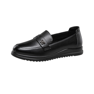 康奈女鞋2026春季新款小皮鞋软底防滑妈妈鞋中老年舒适不累脚单鞋