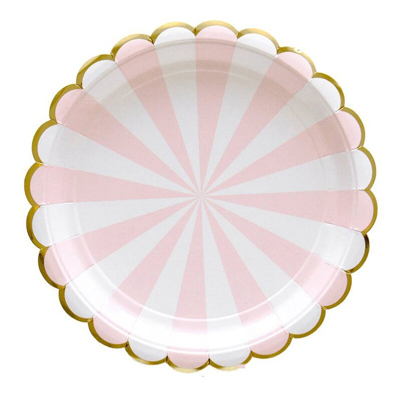 纸盘子儿童生日派对餐桌甜品台