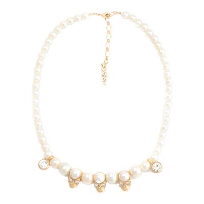 【官方正品】*EVAE+珍珠骷髅项链小鬼王琳凯艾福杰尼Capper同款潮