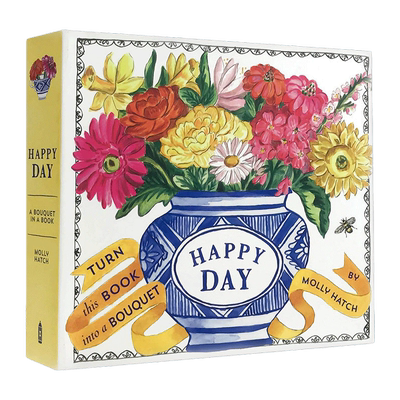 英文原版 精装 Happy Day A Bouquet In A Book 快乐日 成人翻翻立体书 精装 英文版 进口英语原版书籍