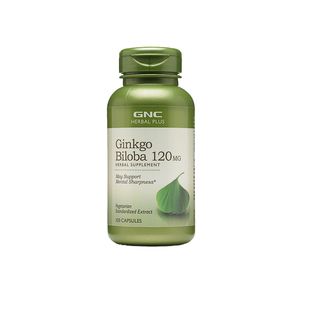 美版 GNC健安喜 银杏精华胶囊120mg100粒ginkgo biloba