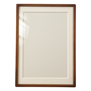 相框空框带玻璃放洗照片定制高级感挂墙装裱卡纸画框a3A4实木摆台