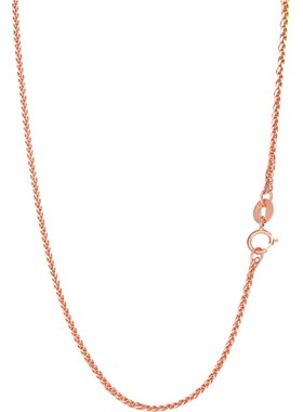 镀18k玫瑰金毛衣链925银肖邦链女