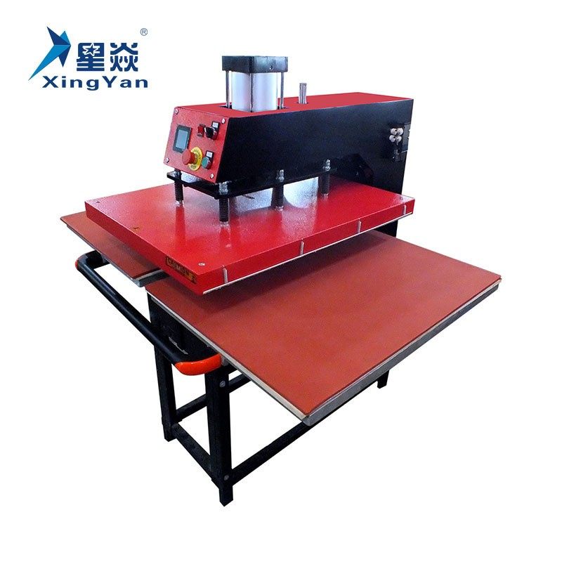 气动烫画机气动机烫钻机气动热转印机60*80下滑双工位锦旗横幅机