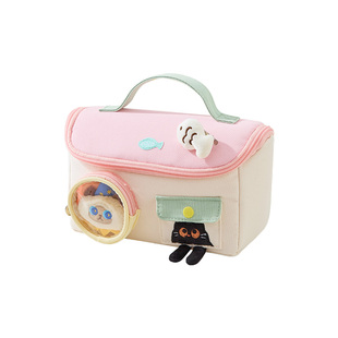 三年二班猫包笔袋大容量高颜值ins风文具盒2025新款铅笔盒小学生女生笔盒文具袋初中男孩小众不撞款痛包超火