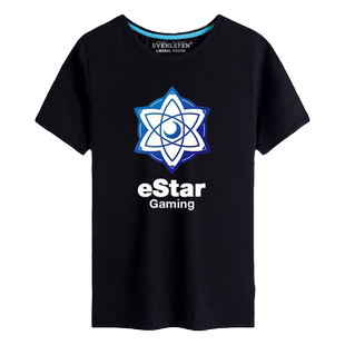 estar战队服短袖t恤男士KPL比赛服学生纯棉半截袖eStarPro上衣服