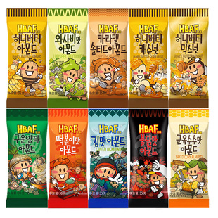 hbaf芭蜂蜂蜜黄油扁桃仁汤姆农场坚果芥末杏仁巴旦木韩国进口零食