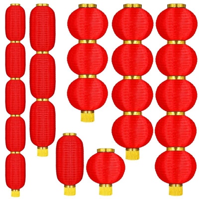 新年冬瓜拉丝连串户外灯笼批发
