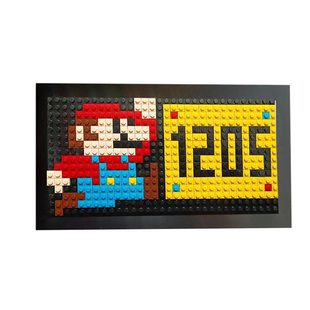 免打孔入户门牌号码牌家用适用于乐高创意酒店磁吸定制马里奥积木