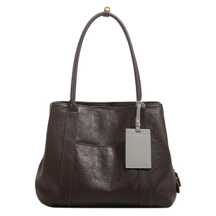 香港品牌轻奢小众通勤包包女2026新款大容量托特包单肩包腋下大包