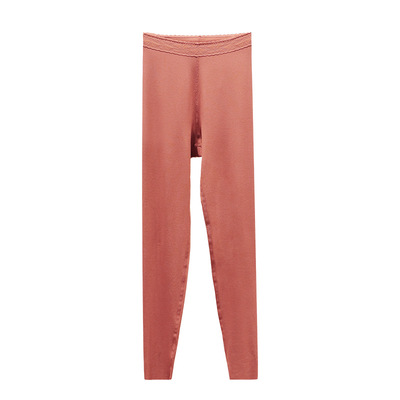 犇业女花边罗纹打底裤秋裤