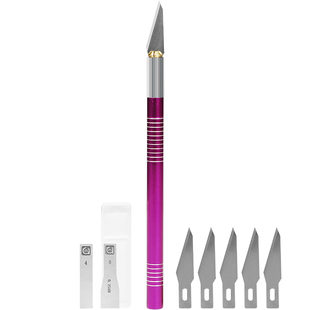 阿毛易修刮锡刀片日本进口不锈钢无磁刮锡膏植锡刮刀铜夹头雕刻刀