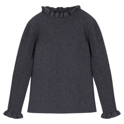 允儿妈女童绵羊毛混纺毛衣针织衫