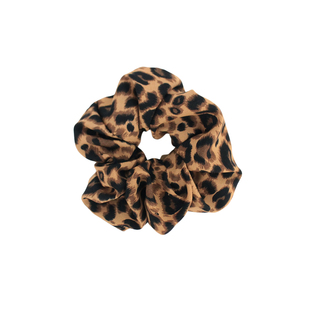 个性百搭豹纹大肠发圈千禧辣妹低马尾扎发皮筋头绳高级感发饰头饰