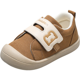 牧童幼小稳步鞋春秋男童宝宝幼儿园室内鞋软底防撞帆布鞋女童鞋子