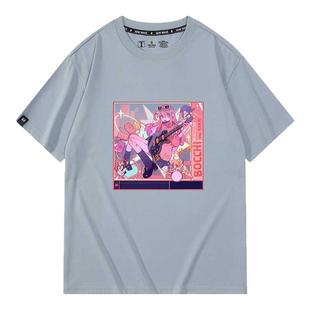 二次元孤独摇滚动漫波奇酱COS服卡通夏季男女纯棉上衣短袖T恤休闲