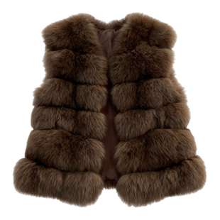 名媛风仿皮草马甲女冬季2025新款气质时尚加厚背心外套高级感马夹