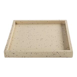 玄之祥石正方形仿水泥花盆托盘接水盘简约底座垫仿水磨石花岗岩