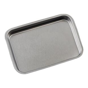 加厚不锈钢平底日式方盘长方形烧烤肉盘小吃甜品盘咖啡厅托盘餐盘