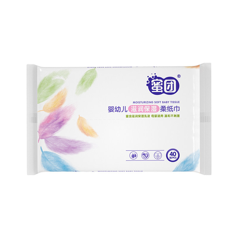 蜜团婴幼儿柔纸巾40抽