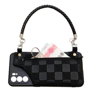 原创气质适用OPPOA58x手机壳A1A2mA3XA5pro零钱包Reno13/12硅胶保护套A57/A97斜挎背带绳子真我GT防摔K9s软壳