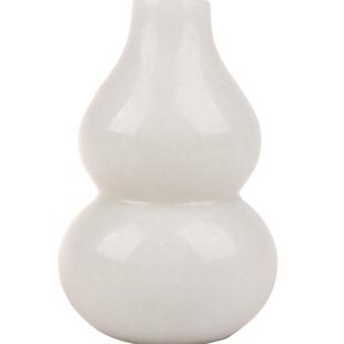 天然黄玉石葫芦摆件客厅实心葫芦招财天医葫芦保健康装饰工艺品