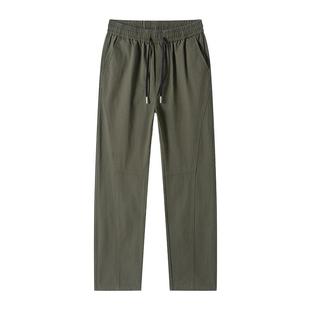 班尼路SK纯棉工装裤男士2025秋冬加绒潮牌宽松直筒运动休闲长裤MS