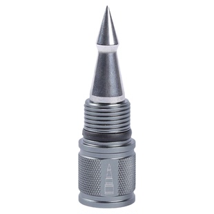 多功能登山杖配件加长管铝合金刀叉冰锥多功能T型头钨钢头破冰锥