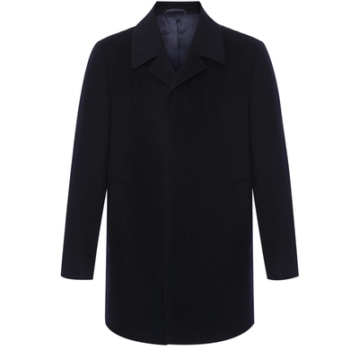 Satchi山羊绒羊毛中长款毛呢外套