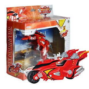 正版星杰㊣元气恐龙特攻队机器人变形摩托车玩具暴龙翼龙角龙速龙