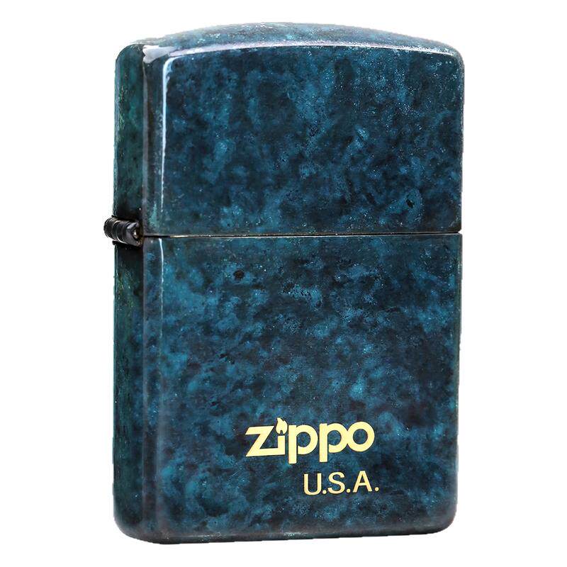 Zippo铜彩标志盔甲打火机送礼