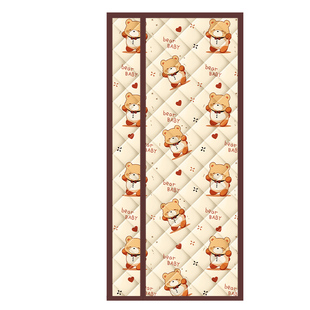 侧开挡风棉门帘加厚冬季防风保暖免打孔磁吸防寒隔断家用保温门帘