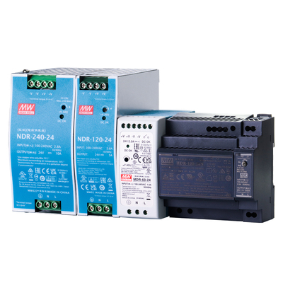 导轨式120W24V开关电源明纬