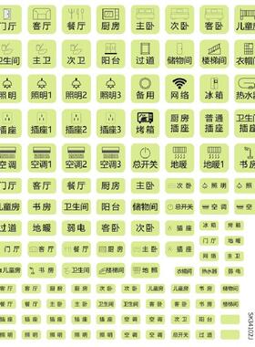 夜光配电箱开关标识贴
