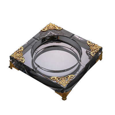 创意时尚奢华客厅ktv水晶烟灰缸