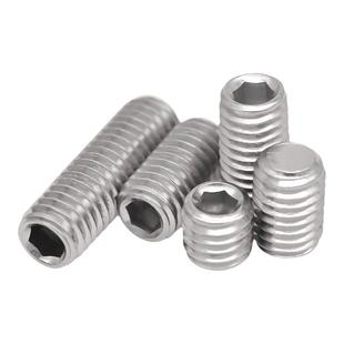 金固盈304不锈钢内六角平端紧定螺钉机米顶丝止付螺丝M234568-M16