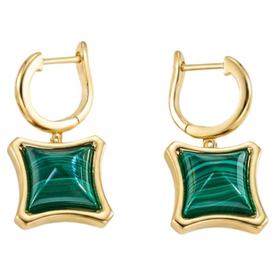 MEIDEHEN美得很雀翎顺风·孔雀石糖塔戒指耳坠耳钉吊坠项链民族风