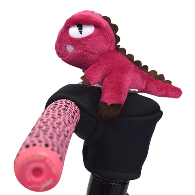 儿童平衡车自行车把立公仔玩偶