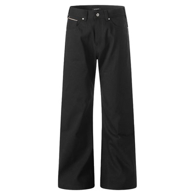 INKNOTS赤耳16盎司黑色牛仔裤