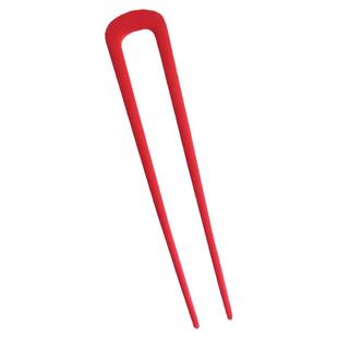 U型发簪金属丸子头钗子古风汉服磨砂ins风纯色简约盘发插针糖果色