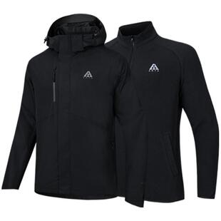安踏冲锋衣三合一男款水壳2026新款官方旗舰正品防水防风外套男款
